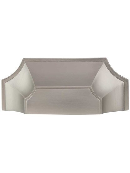 Empire Cup Pull - 3 inch Center-to-Center in Satin Nickel.